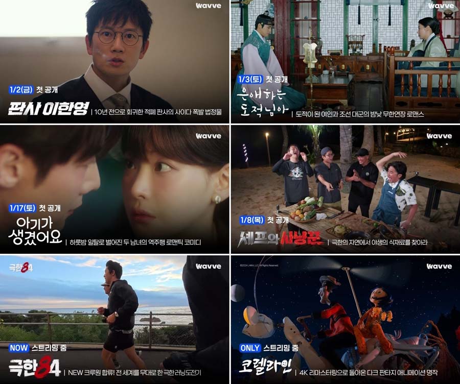 웨이브, 1월 라인업