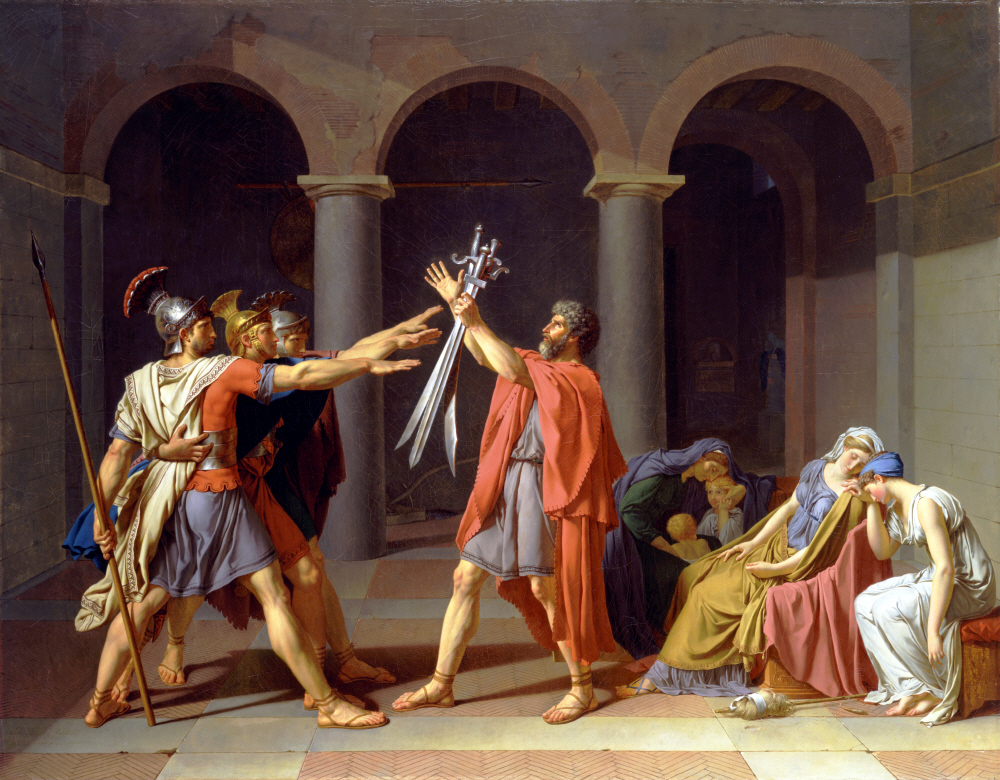 자크 루이 다비드(Jacques-Louis David) 호라티우스 형제의 맹세 (The Oath of the Horatii) 1786